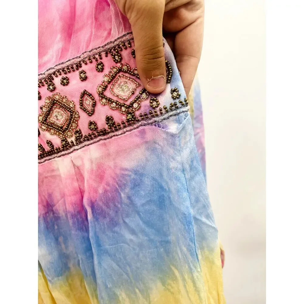free people summer of love tie dye duster kimono